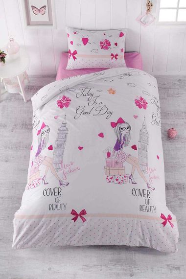 Single Young Girl's Duvet Cover Set Good Day