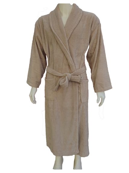 Triga Bathrobe with Shawl Pocket and Belt