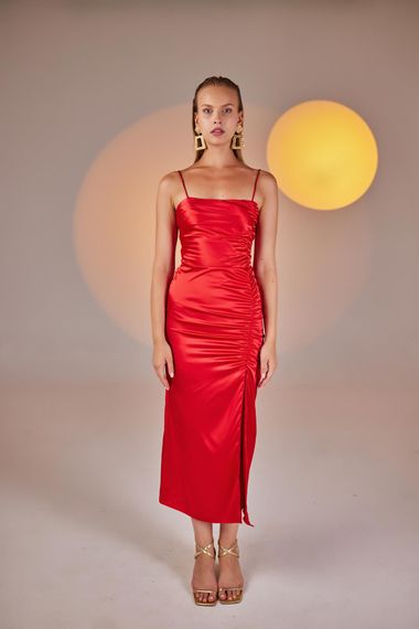 Dipsy Elbise Kırmızı - fotoğraf 2