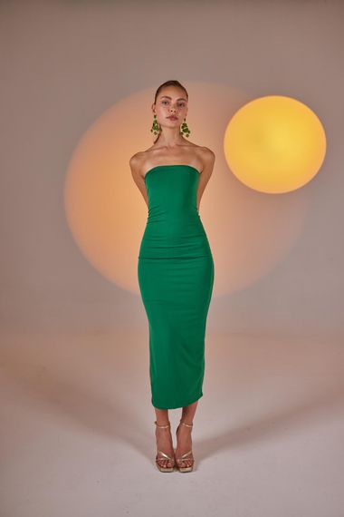 فستان Bodycon أخضر - صورة 5