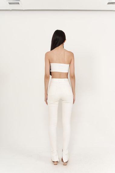 Split Jeans White - photo 5