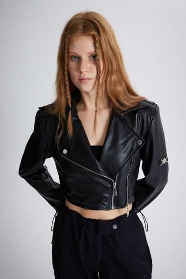 Petter Leather Jacket Black - photo 2