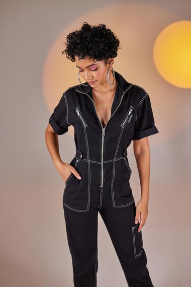 Noa Jumpsuit Black - photo 5