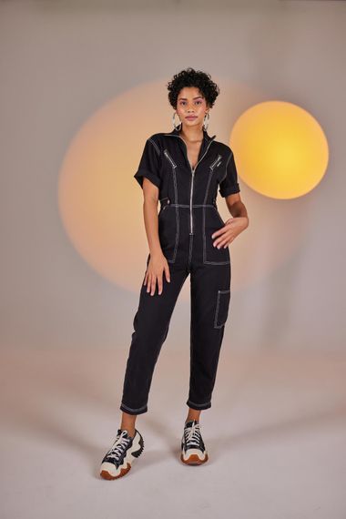 Noa Jumpsuit Black - photo 4