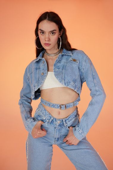 Biana Jean Jacket Blue - photo 1