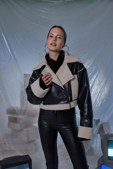 Aspen Leather Jacket Black - photo 1