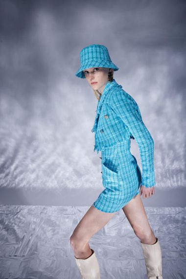 Tweed Dress Blue - photo 4