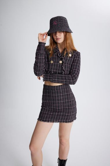 Tweed Bucket Hat Black - photo 4