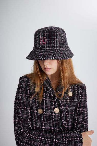 Tweed Bucket Hat Black - photo 2