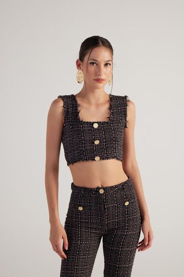 Tweed Bustier Black - photo 1