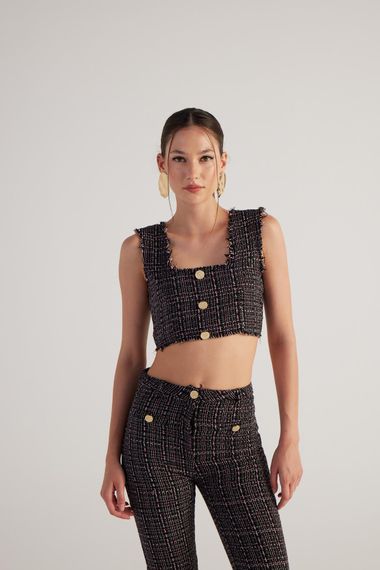 Tweed Bustier Black - photo 3