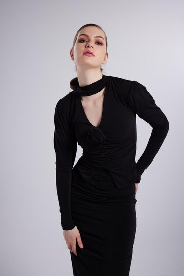 Serre Blouse Black - photo 3