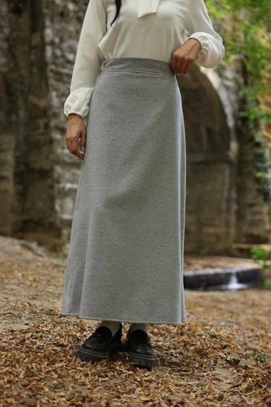 Gray Color Long Skirt - photo 3