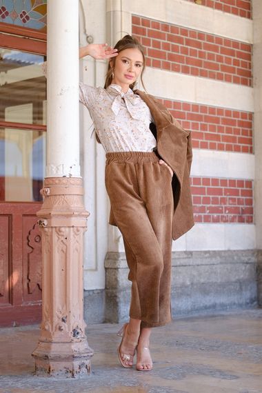 Brown Corduroy Trousers - photo 2