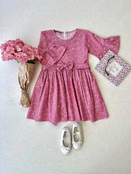 Pink Poplin Tunic and Pink Poplin Girls' Dress - photo 2