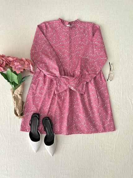 Pink Poplin Tunic and Pink Poplin Girls' Dress - photo 3