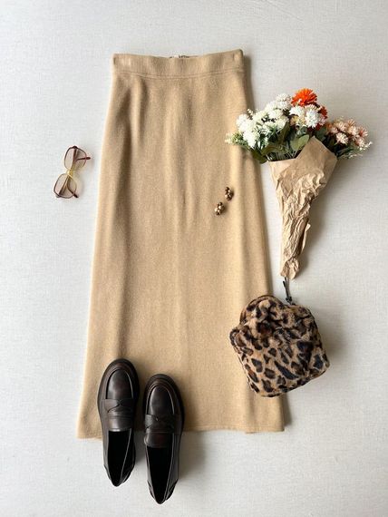 Beige Color Stash Long Skirt - photo 2