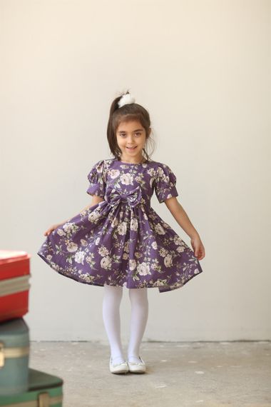 Purple Flower Girl Dress - photo 1