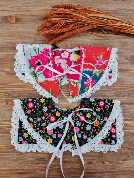 Vintage 2'li Yaka - (Fisto Detaylı Yaka)