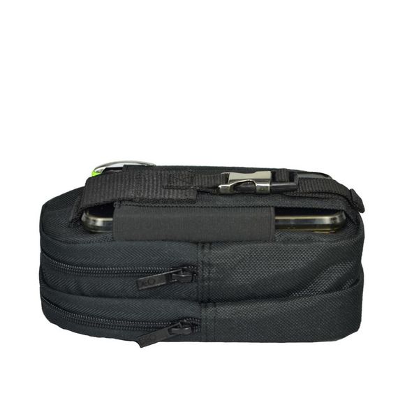 Тактическая поясная сумка Molle 610D Cordura Bandolier, черная - фото 4