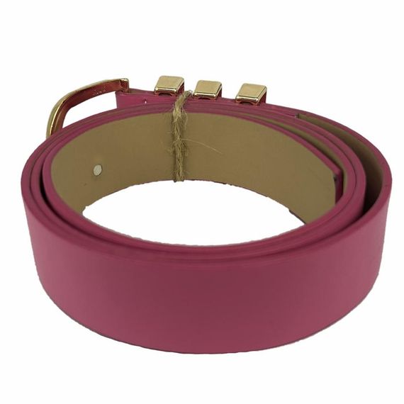 Жіночий ремінь Vegan Leather Hll1155 100 см рожевий - фото 2