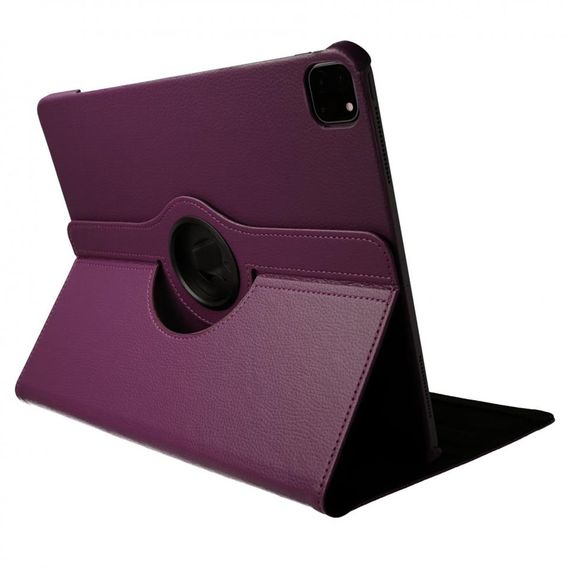 iPad Pro 12.9 (2020) Case 360 Tablet Leather Case Plum