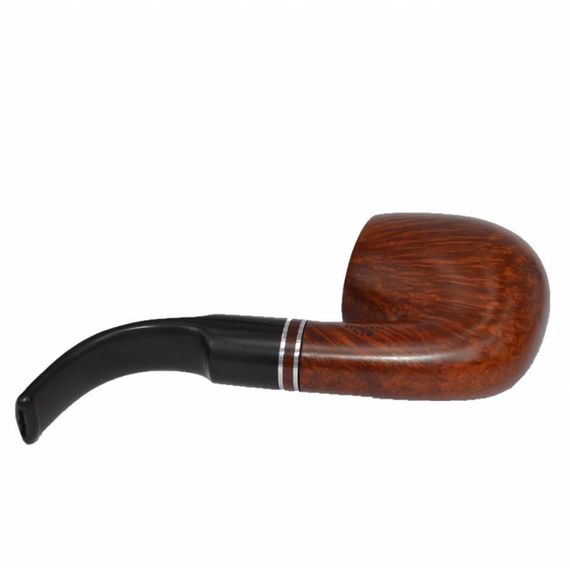 Şahin Üç Yıldız Oom Paul 9 mm Filtered Ebonite Handle Pipe Cy510 - photo 3