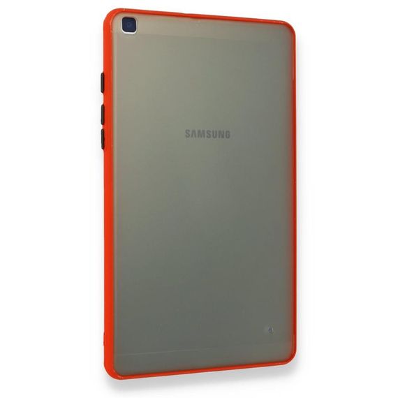 جراب تابلت Samsung Galaxy T500 Tab A7 10.4 Montreal من السيليكون باللون الأحمر - صورة 3