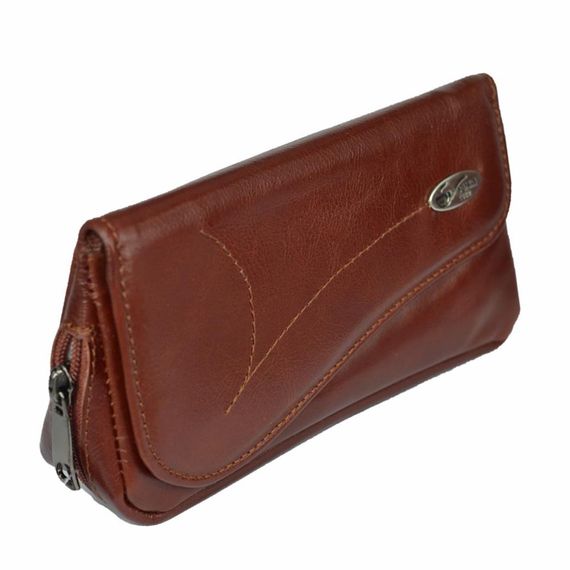 Genuine Leather Pipe Carrying and Storage Bag Coffee - photo 5