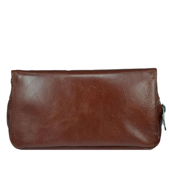 Genuine Leather Pipe Carrying and Storage Bag Coffee - photo 3