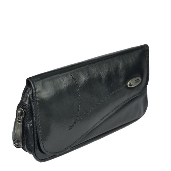 Genuine Leather Pipe Carrying and Storage Bag Black - photo 2