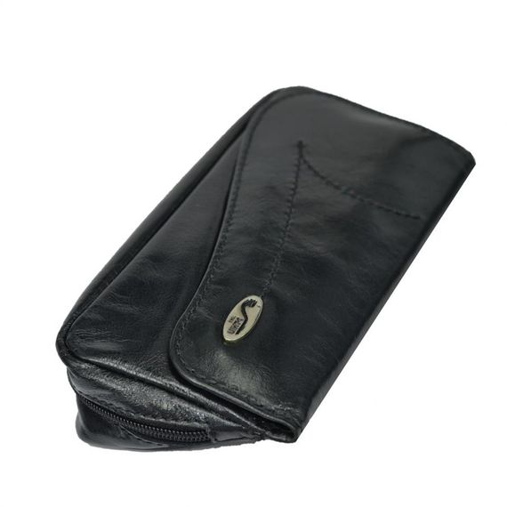 Genuine Leather Pipe Carrying and Storage Bag Black - photo 5