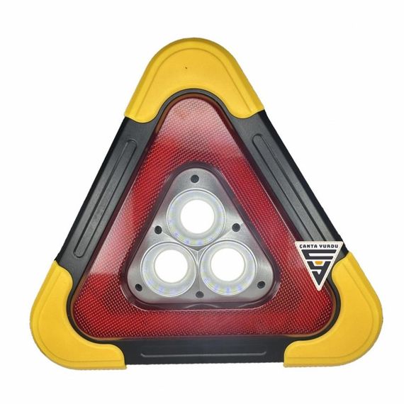 Rechargeable Triangle Reflector Illuminated Warning and Camping Lamp - photo 2