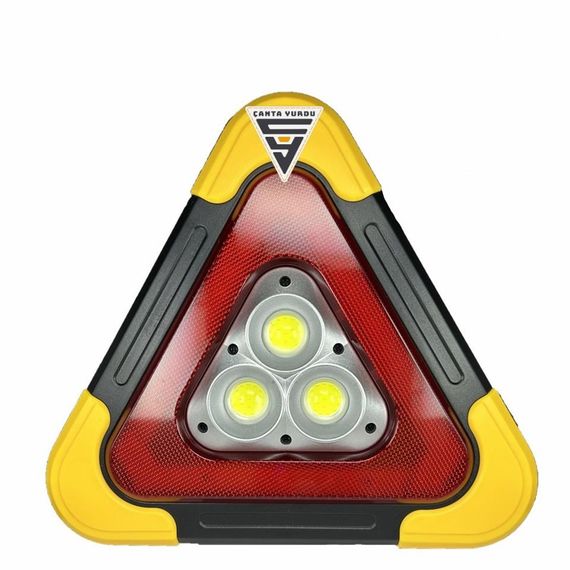 Rechargeable Triangle Reflector Illuminated Warning and Camping Lamp - photo 3