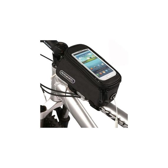 Roswheel Phone Holder Handlebar Cycling Bag Black - photo 1