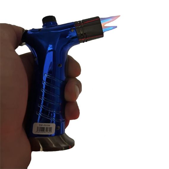 Double Flame Desktop Torch Jet Lighter Blue - photo 4