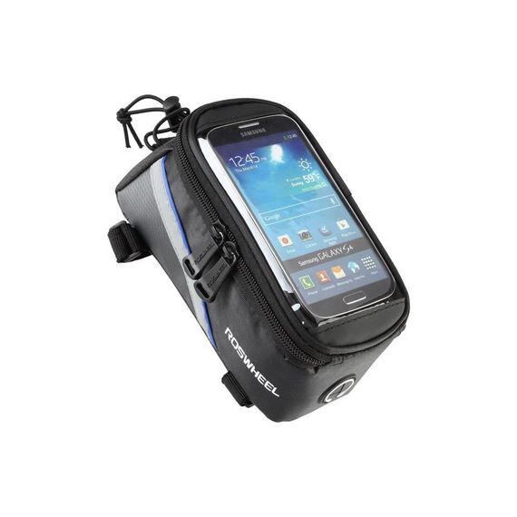 Roswheel Phone Holder Handlebar Cycling Bag Black - photo 4