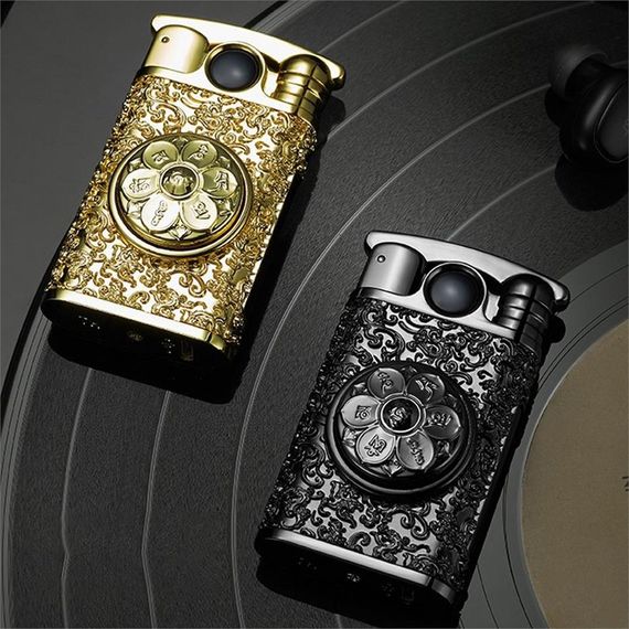 Touch Rechargeable Retro Lighter Gold - photo 2