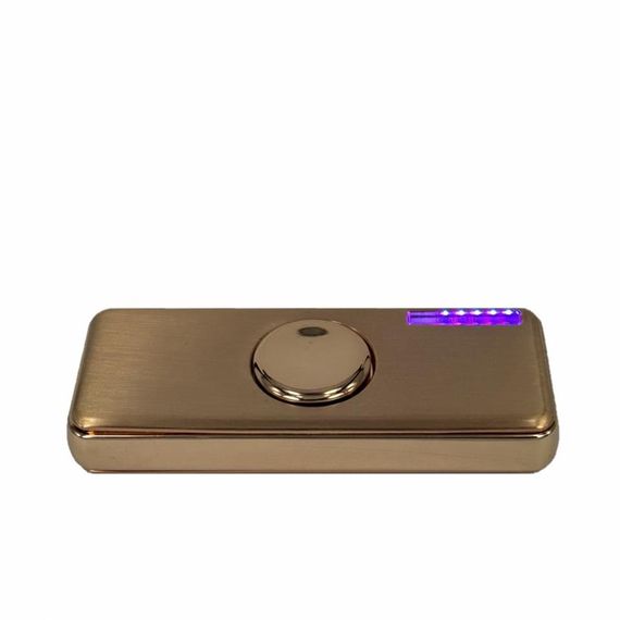 Usb Rechargeable Electronic Lighter Gold with Light Wheel - photo 5