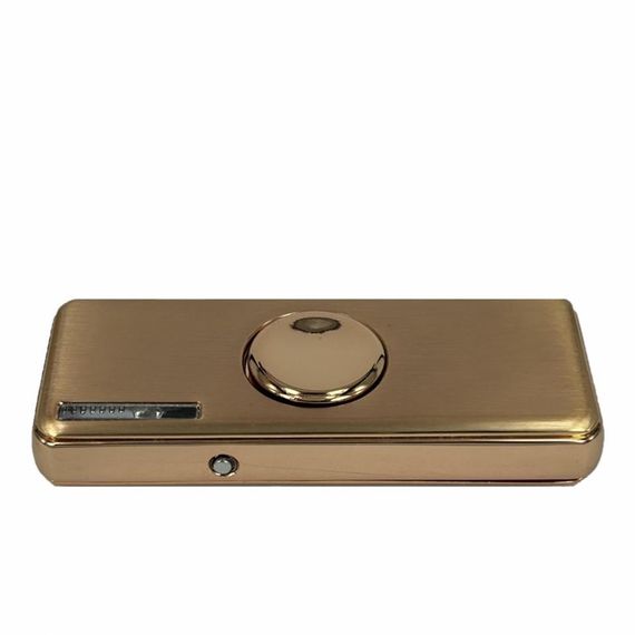 Usb Rechargeable Electronic Lighter Gold with Light Wheel - photo 2