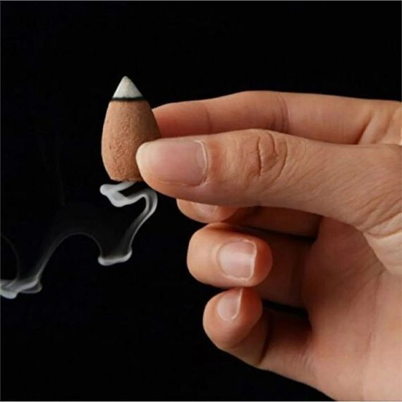 Waterfall Shaped Counterflow Incense Holder + 5 Aromatic Incense Black - photo 2