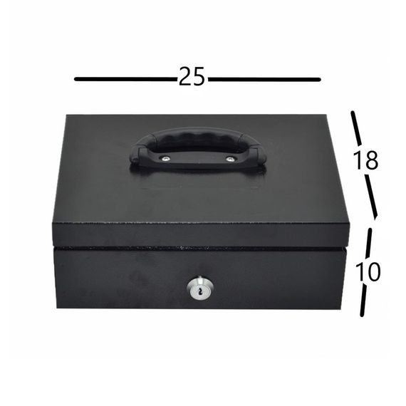 Portable Keyed Money Box 25 Cm - photo 2