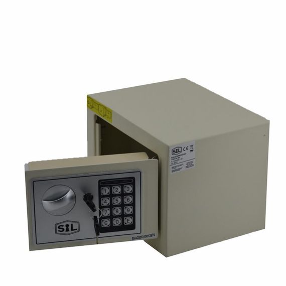 Electronic Password and Locked Steel Box Safe 23x17 Cream - photo 4