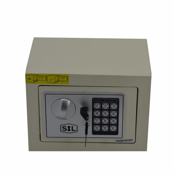 Electronic Password and Locked Steel Box Safe 23x17 Cream - photo 2