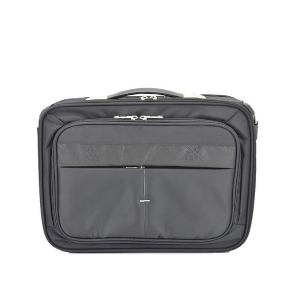 Fabric Tool Briefcase and Laptop Bag with Lock Case 17 Inch Black - photo 1