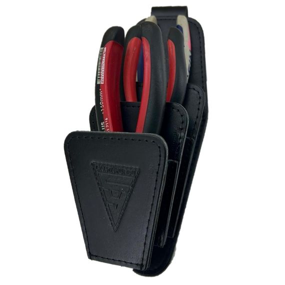 Genuine Leather CA219 Triple Electrician Pliers Waist Bag - photo 2