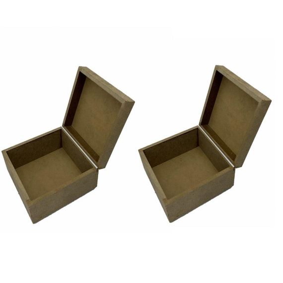 Double Small Wooden Box 11x11 Cm - photo 1