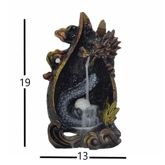 Dragon Form Counterflow Incense Holder + 5 Aromatic Incense - photo 5