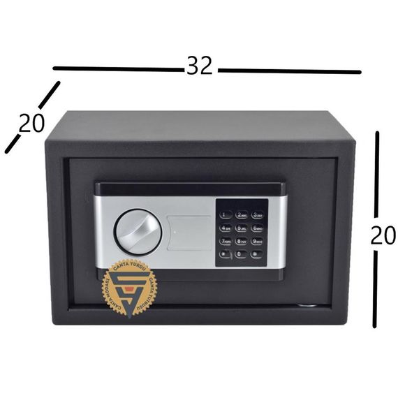 Electronic Password and Locked Steel Box Safe 32x20x20 - photo 4