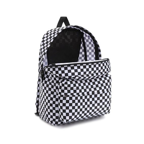 Vans Mn Old Skool Check Backpack Sırt Çantası Damalı Beyaz - фото 4